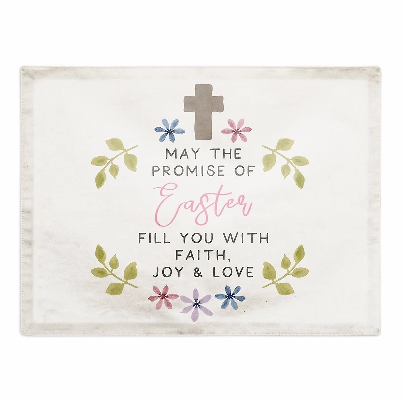 The Promise of Easter 14" x 18" Cotton Twill Placemat