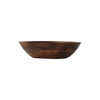 Hello Honey® 11.5" Natural Boho Carved Wood Bowl with Floral Designs