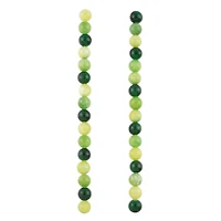 Green Dyed Quartz Round Beads, 8mm by Bead Landing™