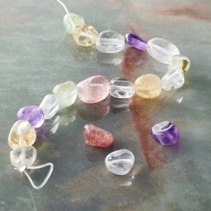 Stone Irregular Oval Bead Mix by Bead Landing™