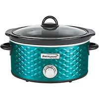 Brentwood 4.5qt. Scallop-Pattern Slow Cooker