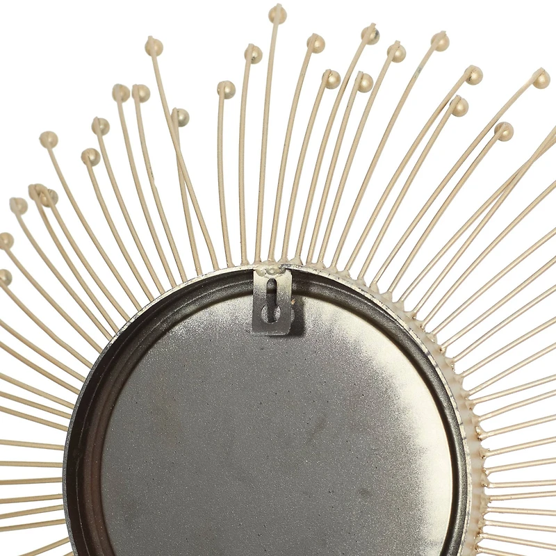 Gold Metal Glam Wall Mirror Set