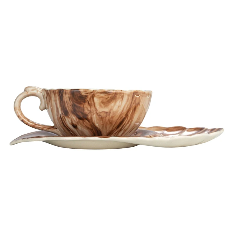 Hello Honey® 10.25" Stoneware Teacup & Saucer Set