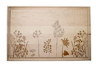 Wildflower Etch 17" x 11" Maple Cutting Board