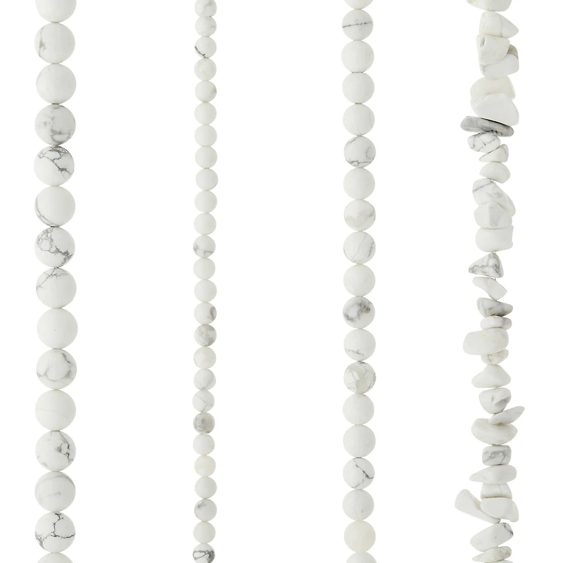 6 Pack: White Howlite Beads Value Pack by Bead Landing™