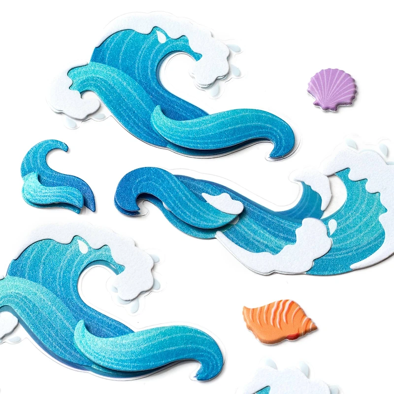 Waves & Shells Dimensional Stickers by Recollections™
