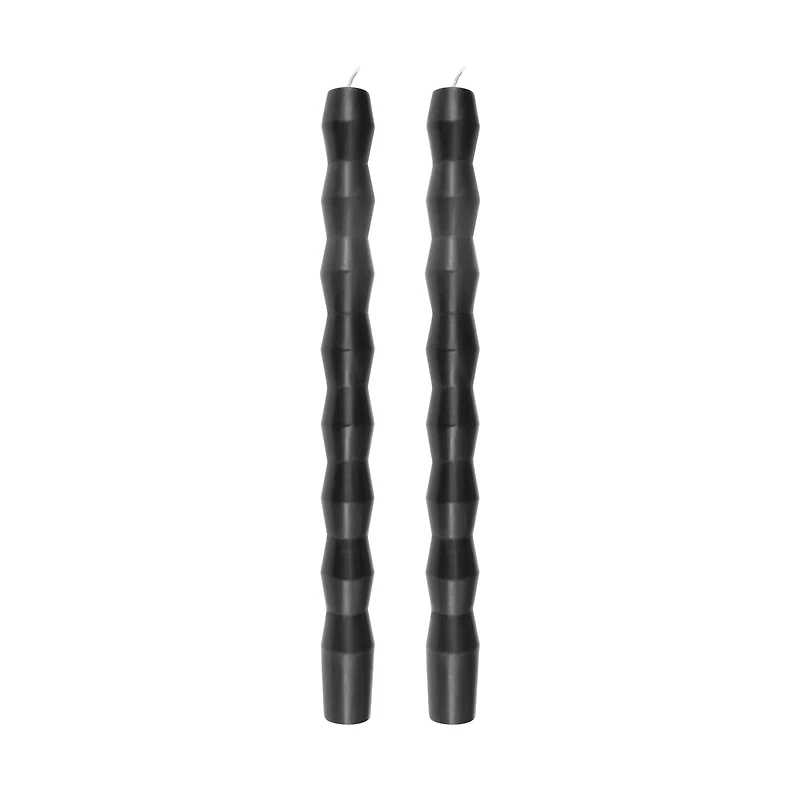 10" Black Column Taper Candles, 2ct. by Ashland®