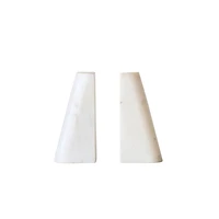 Hello Honey® 6" White Marble Bookends Set