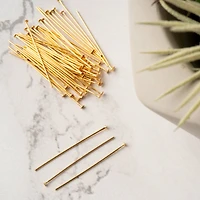 1" 18K Gold-Plated Head Pins by Bead Landing™