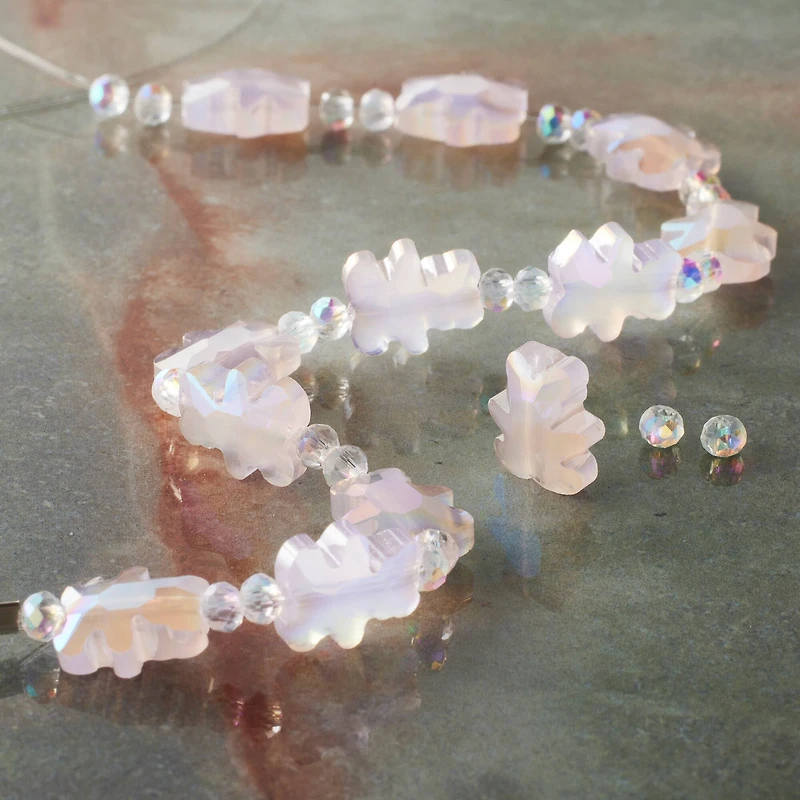 Pink Glass Bear Faceted Beads, 9mm by Bead Landing™