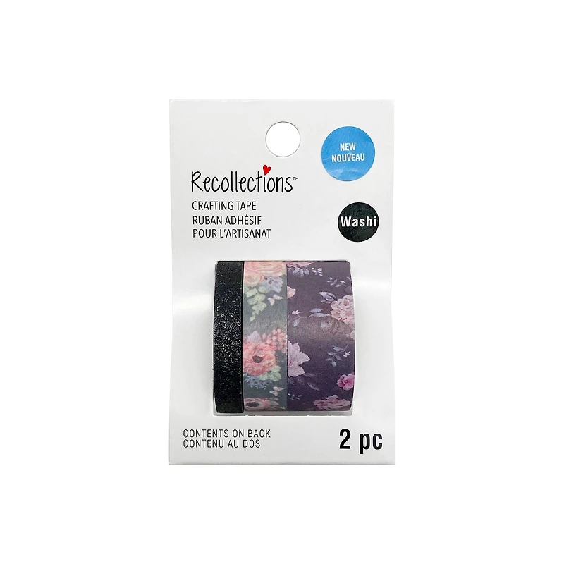Dark Floral Washi Tape Set by Recollections™