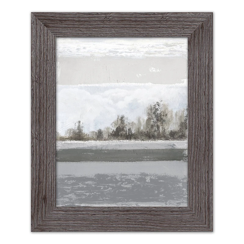 Abstract Landscape & Tranquil Water 11" x 14" Western Framed Print