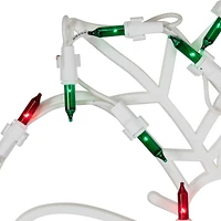 15" Lighted Bells with Bow Christmas Window Silhouette Decoration