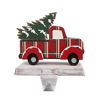 Glitzhome® Red Truck Stocking Holder Set
