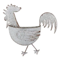 DII® 14.25" Rooster Galvanized Wall Planter