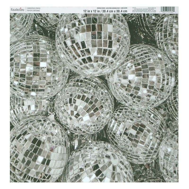12" x 12" Double-Sided Disco Ball Cardstock Paper by Recollections™