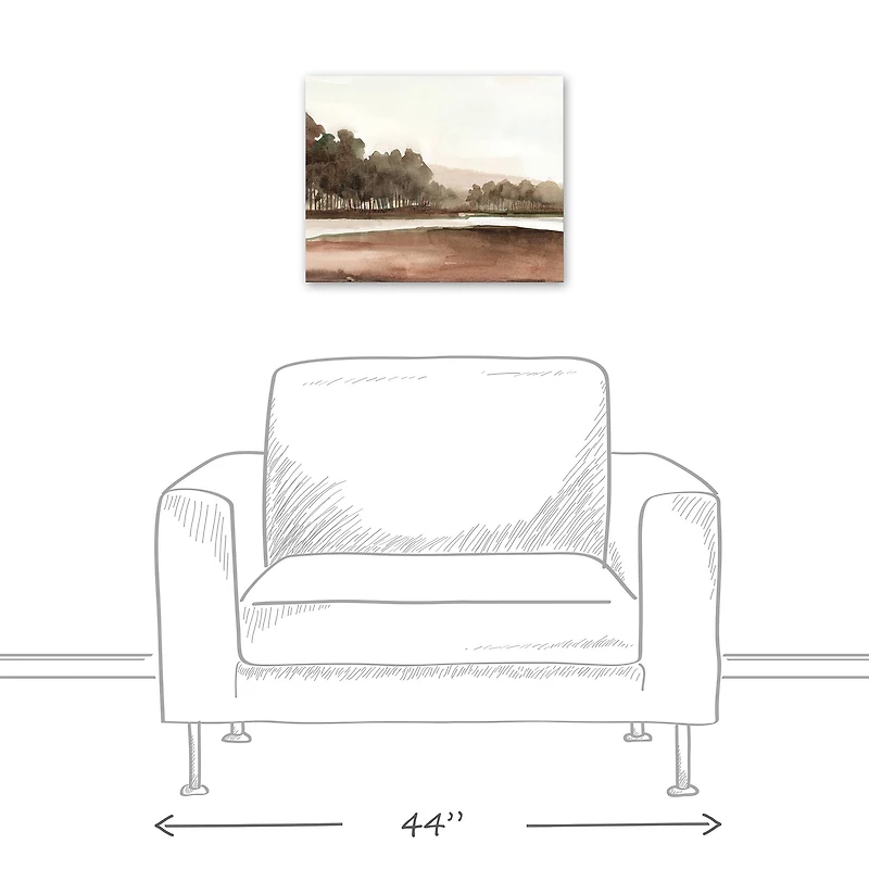 Warm Countryside 20" x 16" Canvas Wall Art