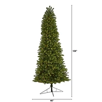 9ft. Pre-Lit Virginia Spruce Artificial Christmas Tree, Warm White LED Lights