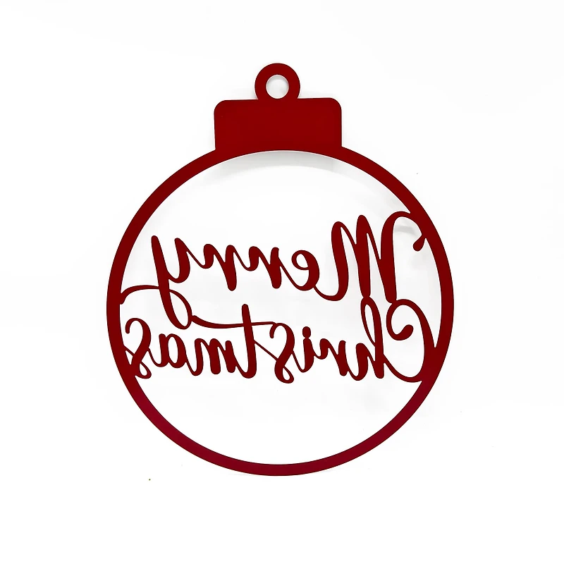 19" Red Merry Christmas Ornament Wall Sign by Ashland®