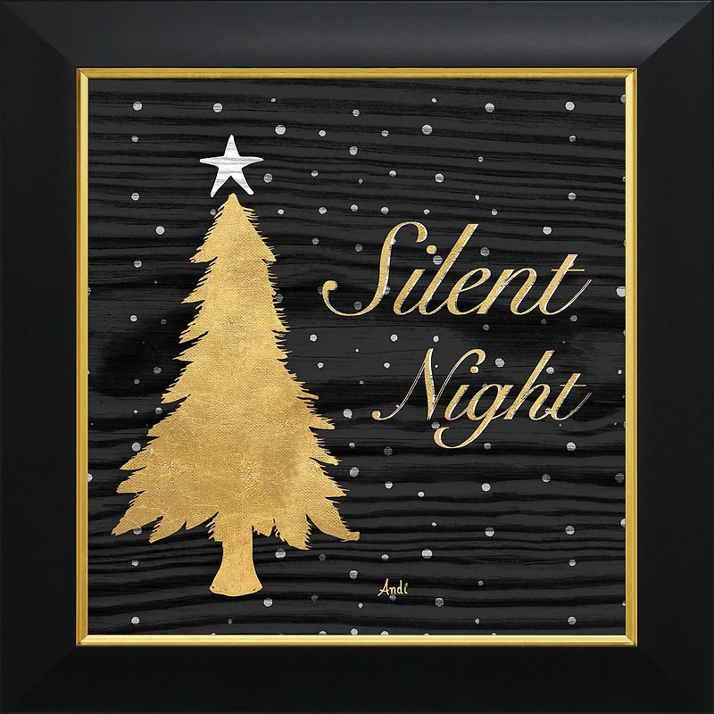 Timeless Frames® Gold Tree Silent Night Square Framed Wall Décor