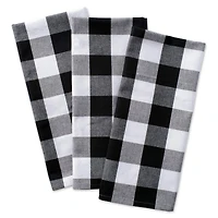 DII® Black Buffalo Check Dishtowels, 3ct.