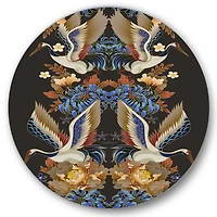 Designart - Chinoiserie With Birds and Peonies IX
