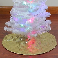 20" Gold Sequin Snowflake Mini Tree Skirt