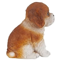 Design Toscano 6" & White Cavalier King Charles Puppy Partner Collectible Dog Statue