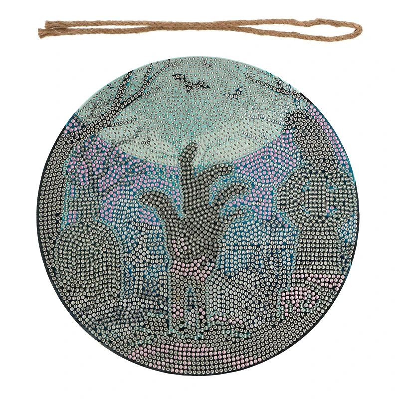 8" Graveyard Round Wood Plaque Diamond Art Kit by Make Market®