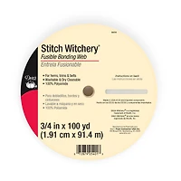Dritz® Stitch Witchery® White Fusible Bonding Web, 0.75'' x 100yd.