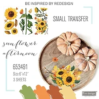 Prima® Re-Design® Sunflower Afternoon Décor Transfers