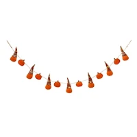 Glitzhome® 6ft. Fall Gnomes Fabric Garland