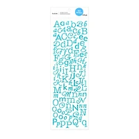 Teal Glitter Alphabet Stickers by Recollections™