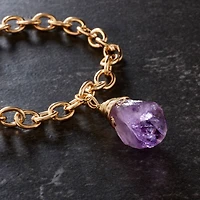 Wire-Wrapped Purple Amethyst Chunk Pendant by Bead Landing™