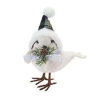 Winter Bird with Hat & Pine Accent Set, 7", 7.5" & 8"