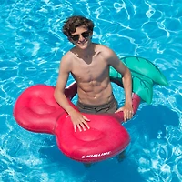 46" Red & Green Cherry Inflatable Swimming Pool Ring Lounger