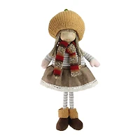 15" Fall Thanksgiving Girl Gnome Standing Figure