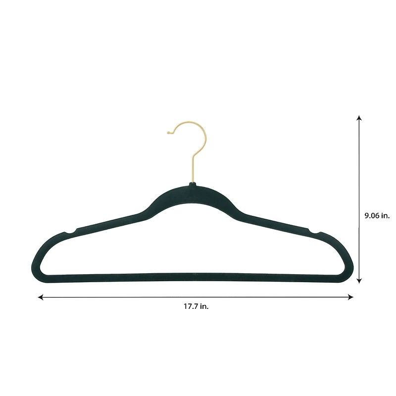 Simplify Super Slim Velvet Hangers with Gold Hook