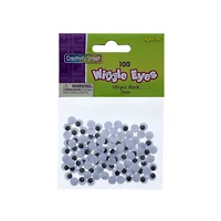 Creativity Street® 7mm Black Glue-On Wiggle Eyes, 100ct.