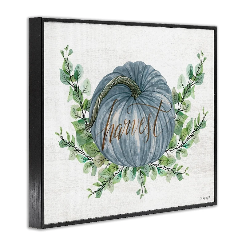 Stupell Industries Blue Harvest Pumpkin Framed Giclee Art