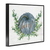 Stupell Industries Blue Harvest Pumpkin Framed Giclee Art