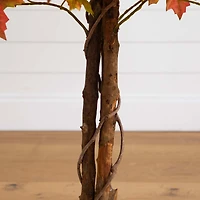 4ft. Deluxe Potted Artificial Autumn Maple Tree