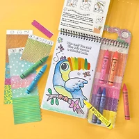 Bright Stripes iHeartArt Art on the Go! Safari Collage Activity Pad