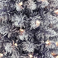 4.5ft. Pre-Lit Flocked Fashion Pencil Artificial Christmas Tree