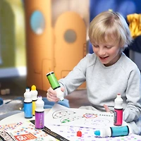 Arteza® Kids Dot Markers 75ml, Alphabet/Numbers/Shapes Book, 7 Pieces