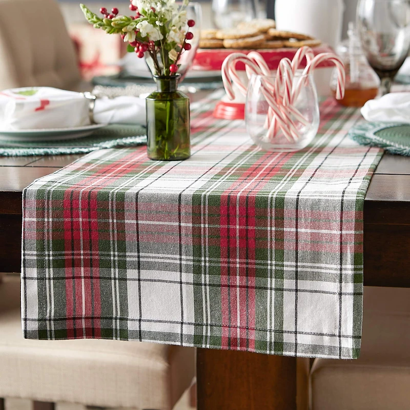 DII® 72" Christmas Plaid Table Runner