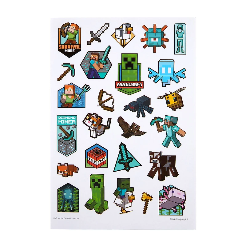Crayola® Minecraft Coloring Book & Sticker Sheet
