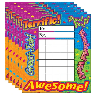 Trend Enterprises® Reward Words Incentive Pad, 6 Packs of 36 Sheets