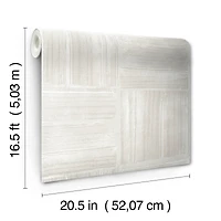 RoomMates Dimensional Square Beige Plaster Peel & Stick Wallpaper