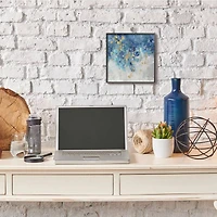 Stupell Industries Blue & Gold Abstract Framed Wall Art Set